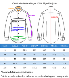 Camisa Clásica Mujer - Verde y Negro