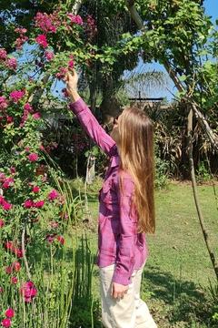 Imagen de Camisa Clásica Mujer - Rosa y Rojo