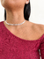 Choker fita com zircônia