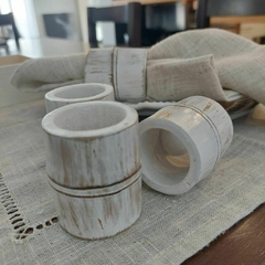 Kit Porta guardanapo em bambú natural patinado (2 peças) - CartMix, loja online especializada em Home Decor, Tablescape e Lifestyle