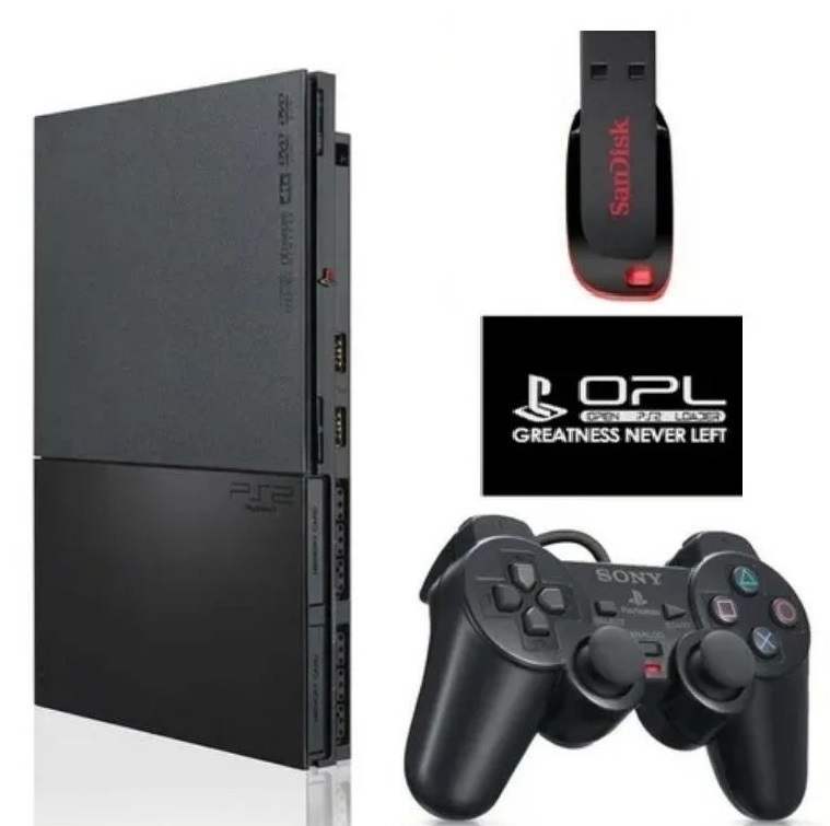 Sony PlayStation 2 Console - Black vídeo juego(Reacondicionado) :  : Videojuegos