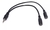 Cable 2 Miniplug Hembra a 1 macho 3.5mm Auriculares Consolas