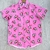 Camisa botões meninas rosa - Loja Vibes