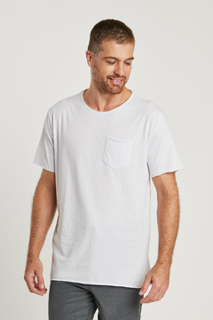 CAMISETA EMPTY POCKET FIO BRANCO