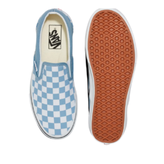 TÊNIS SLIP-ON CHECKERBOARD DUSTY BLUE - comprar online