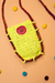 Porta Celular Tricot Amarelo - comprar online