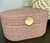 Caixa Oval Decorativa Pequena Corino Rose Porta joias18x12x8 - loja online