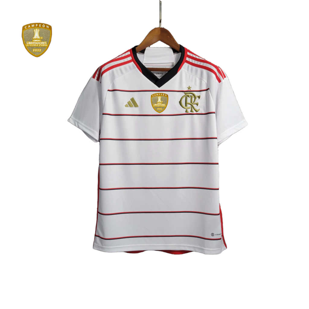 Camisa Flamengo II 23/24 - Patch - Torcedor Adidas Masculina - branco