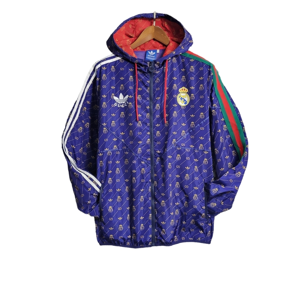 Corta-Vento Real Madrid Gucci Masculino Adidas - Azul