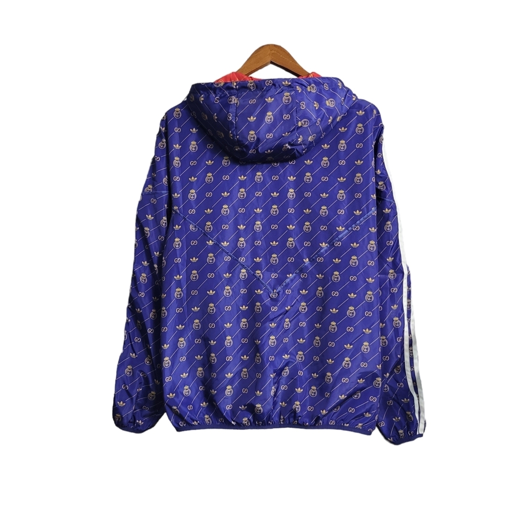 Corta Vento Real Madrid Gucci Masculino Adidas Azul