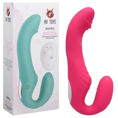 Vibrador Strapless Plug Vaginal 30 Modos de Vibração Recarregável