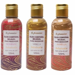 Óleo de Massagem Corporal Beijável AROMAS La Passion 120ml