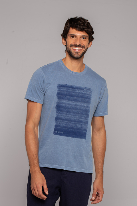 Camiseta Mar do Arpoador Azul | Blu-x