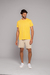 Camiseta Básica Estonada Amarela na internet
