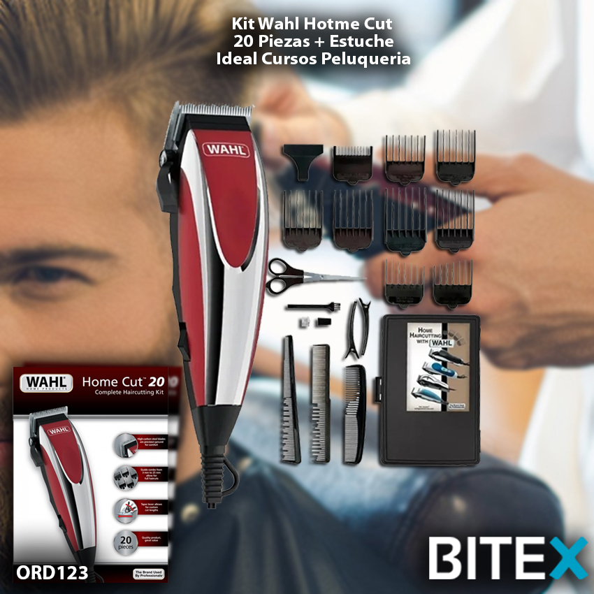 Maquina de corte kit peluqueria home cut 20 piezas wahl sale