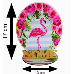 12 Centros Mesa Flamingo Personalizado Lembranças Festa - LOPES MDF