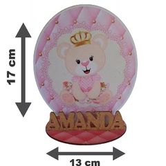 12 Display Centro Mesa Urso Rosa e Azul Chá Revelação Personalizado Lembranças Festa - comprar online