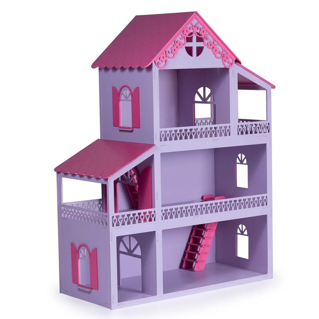 Casa Casinha Da Barbie Montada + Móveis Rosa - Colore - Casinha de