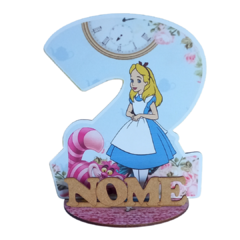 12 Peças Centros Alice 2 anos Personalizado Lembranças Festa - (cópia)