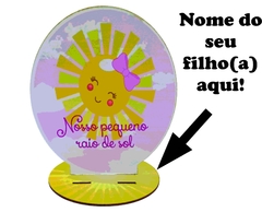 12 Display Centros de Mesa Raio de Sol Personalizado Lembranças Festa - comprar online