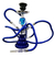 Narguile Hookah Mediana En Vidrio Azul