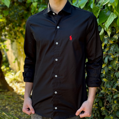 Camisa Polo Classic Fit Negra