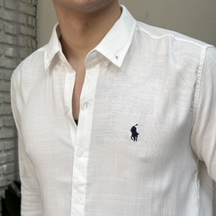 Camisa Lino Ralph Lauren Blanca en internet