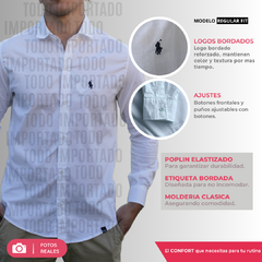 Camisa Polo Classic Fit Celeste - comprar online