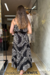 Vestido Feminino Longuete com Alças Reguláveis e Elástico na Cintura - comprar online