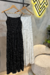Vestido Feminino Longuete com Decote Quadrado com Alças Reguláveis e Lastex nas Costas - Maria Valente
