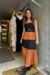 Vestido Feminino Longo com Alças Reguláveis Decote Quadrado - comprar online