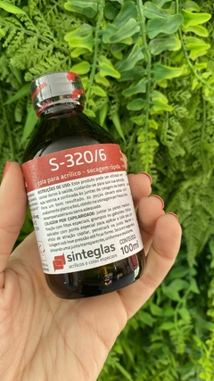 Cola para acrílico S320/6 - antibolhas + resistência 100 ml