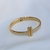 Pulseira T - OURO 18K - Verniz Italiano