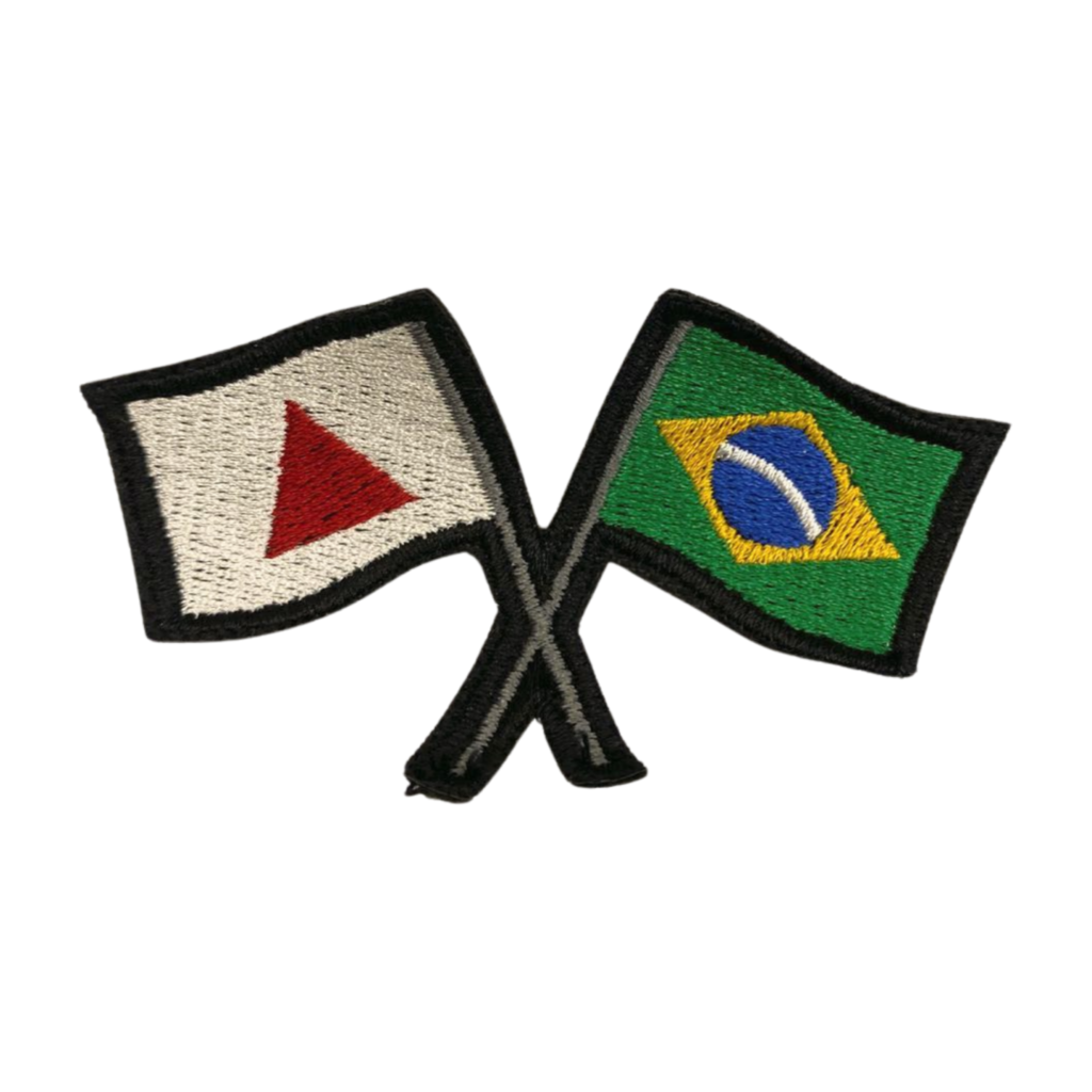 Bandeira Do Brasil Patch Bordado Termocolante