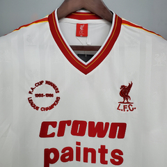 Camisa Liverpool Retrô 1985/1986 Branca na internet