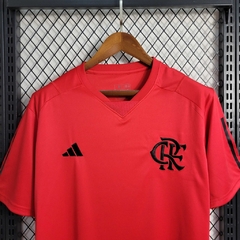 Camisa Flamengo Treino 23/24 Torcedor Adidas Masculina - Vermelho na internet