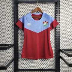 Camisa Fluminense Treino 23/24 - Feminina Umbro - Vinho