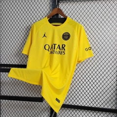 Camisa PSG Treino 23/24 Torcedor Jordan Masculina - Amarelo - Jota's Imports