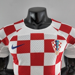 Camisa Seleção da Croácia Home 22/23 Jogador Nike Masculina - Vermelho e Branco - Jota's Imports