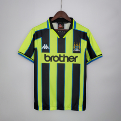 Camisa Manchester City Retrô 1998/1999 Amarela e Preta - Kappa