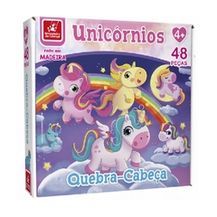 QUEBRA-CABECA 48 PECAS UNICORNIO - BRINCADEIRA DE CRIANCA - 599772