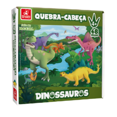 QUEBRA-CABECA 48 PECAS DINOSSAURO - BRINCADEIRA DE CRIANÇA - 004377