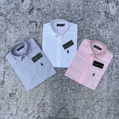 CAMISA POLO CLASICA ROSA - comprar online