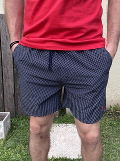 SHORT POLO SPANDEX AZUL - comprar online