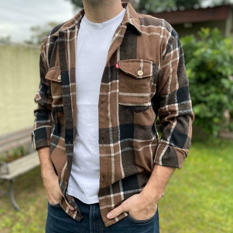 CAMISACO CUADRILLE MARRON