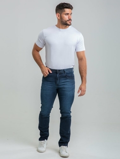 Calça Regular Alepo Black-Jeans Escura - 1760588