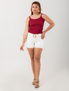 Short Hot Pant Off White Alepo-PT 1762545