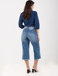 Calça Cropped Clara Zef- Jeans 1762589 na internet
