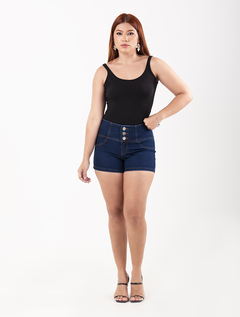 Short Hot Pant Escura Missy-Jeans 1762696