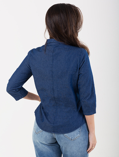Blusa Mg 3/4 Escura Collin -Jeans 1762709 - comprar online
